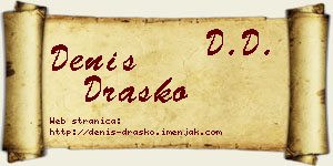 Denis Draško vizit kartica